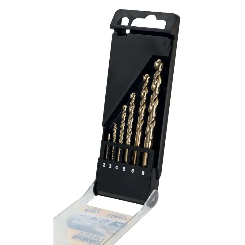 Coffret plastique de 6 forets métal DEWALT DT4956-QZ Extreme Cobalt HSS-CO (24-72mm, diam 2-8mm) Prix Réduit