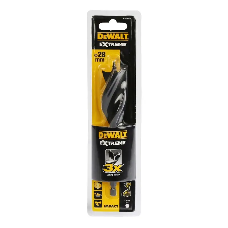 Solde Mèche à bois 3 pointes DEWALT DT90244-QZ 28x152mm – Précision et Performance