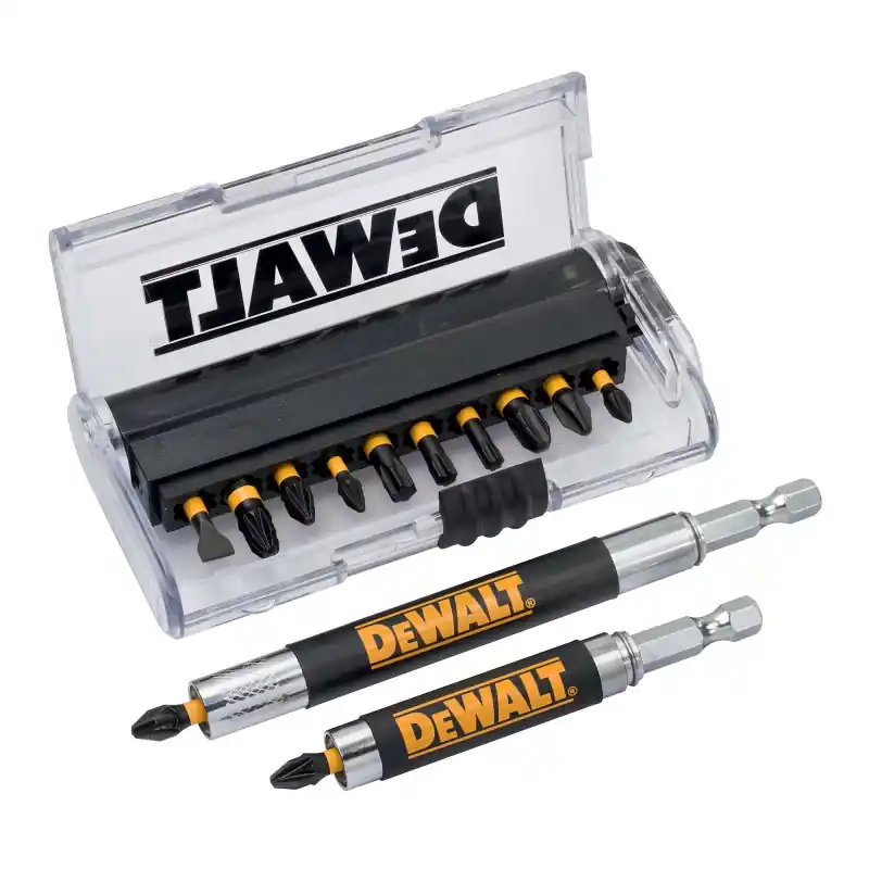 Prix Bas Coffret 14 pièces avec embouts de vissage DEWALT DT70512T-QZ Impact + 2 Porte-embouts magnétiques