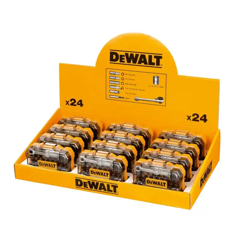 Affaire À Saisir Coffret de 24 pièces DEWALT DT71516M-QZ avec cliquet et adaptateur