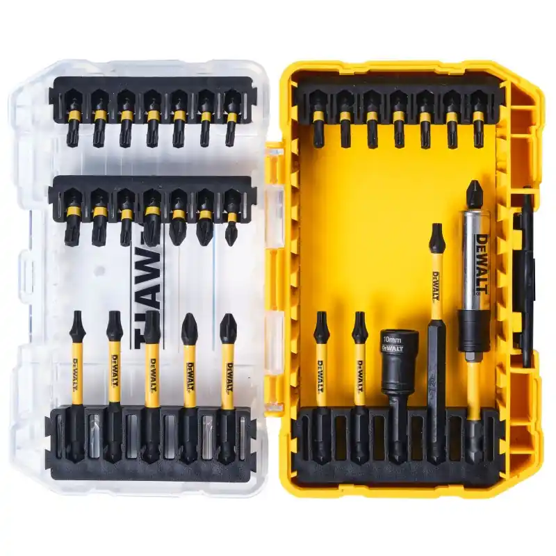 Authentique Petit coffret DEWALT TOUGHCASE 32 pièces Réf DT70747T-QZ EAN 5035048504048