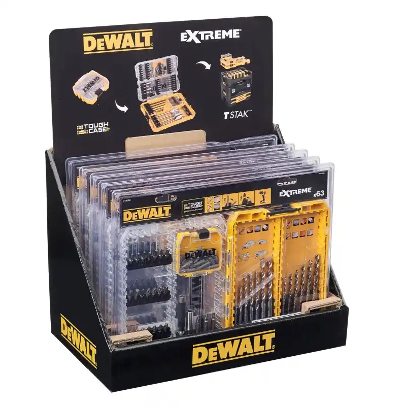 Moyen Coffret DEWALT DT70759-QZ béton et métal 63 pièces Vente Directe