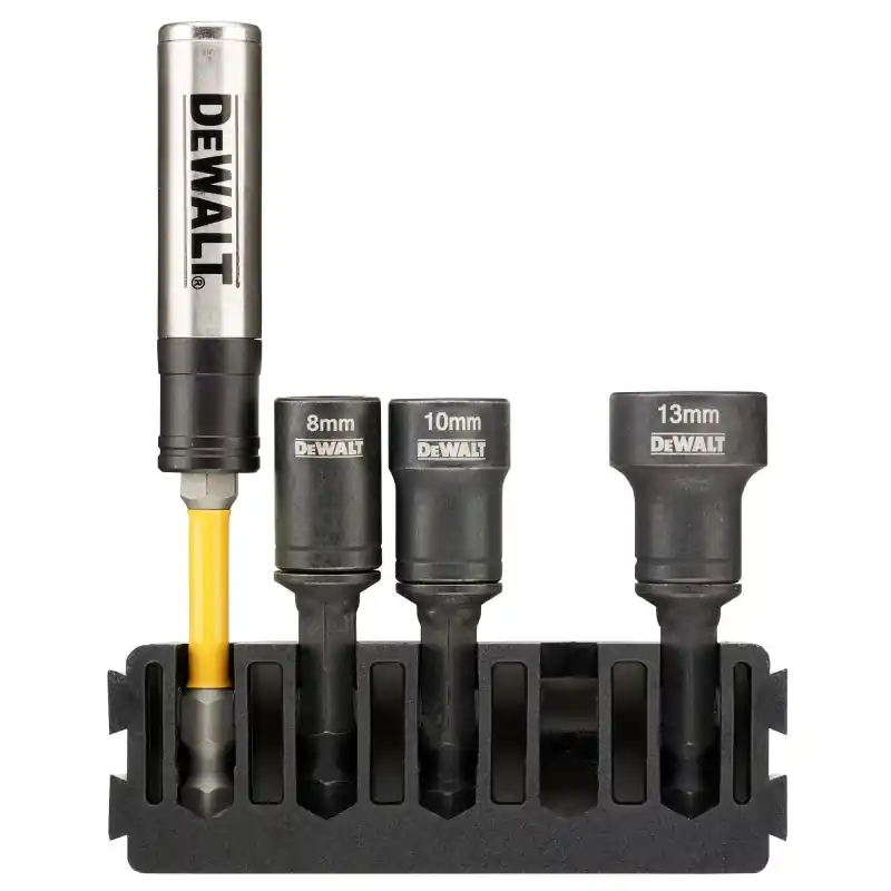 Commander Vite Barrette porte-embout DEWALT DT70827-QZ avec douilles interchangeables Ø 8/10/13mm