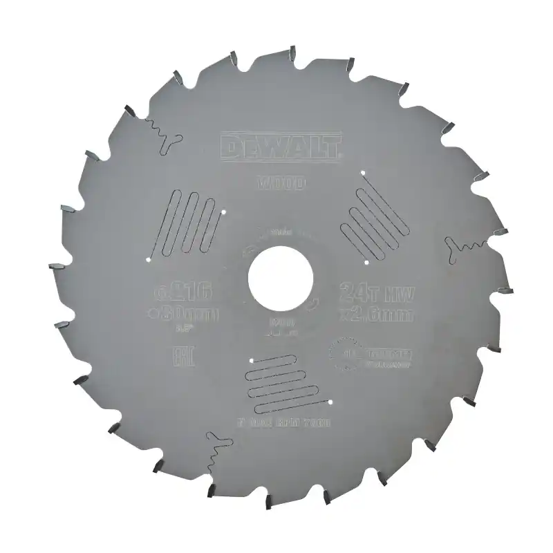Expédition Rapide Lame de scie circulaire stationnaire DEWALT DT4310-QZ 216x30mm, 24 dents