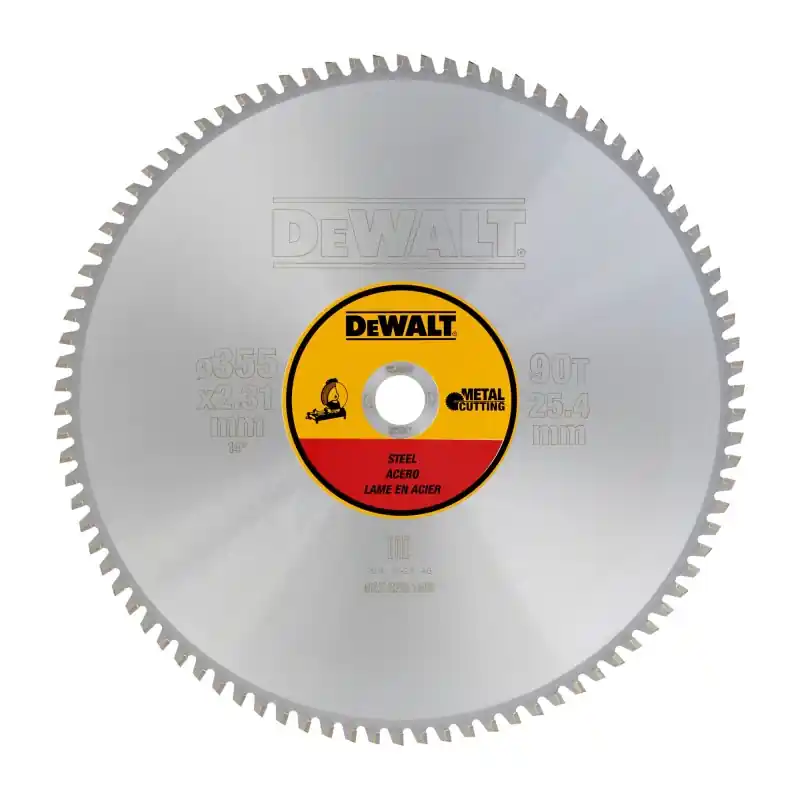 Lame de scie circulaire stationnaire DEWALT DT1927-QZ Carbure 355×25,4mm, 90 dents, TCG/Métal Petit Prix