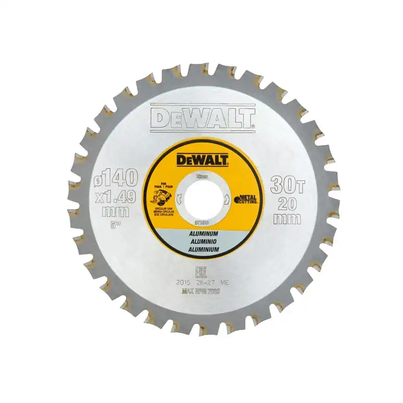 Lame de scie circulaire portative DEWALT DT1910-QZ Carbure 140x20mm 30 dents TCG/Aluminium Nouvel Arrivage