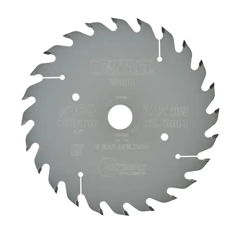 Dernière Chance Lame de scie circulaire portative DEWALT DT4026-QZ Carbure 160x20mm 24 dents ATB/Tronçonnage
