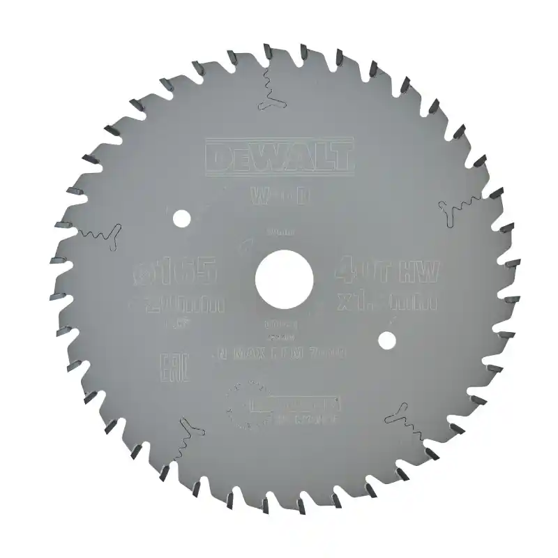 Lame pour scie circulaire plongeante DEWALT DT1091-QZ Carbure Extreme, 165x20mm, 40 dents, ATB Marque