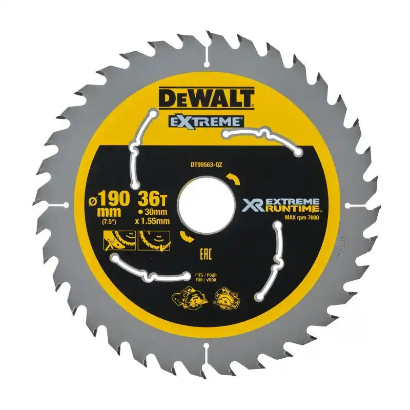 Bon Plan Lame de scie circulaire sans fil DEWALT DT99563-QZ Carbure 190x30mm 36 dents ATB/Tronçonnage