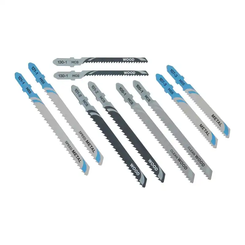 Achat Immédiat Coffret de 10 lames de scie sauteuse bois et métal DEWALT DT2294-QZ Attache en T
