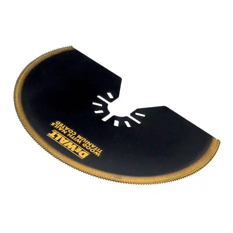 Vente Directe Lame Ø100m titanium semi circulaire DEWALT DT20709-QZ pour multi-cutter (bois, PVC, plaque de plâtre)