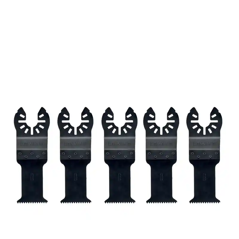 Jeu de 5 lames DEWALT DT20725-QZ pour multi-cutter – Coupe rapide Bois et plaque de plâtre Promotion