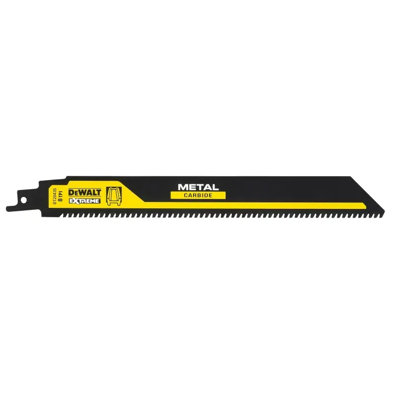 Authentique Lame de scie sabre DEWALT DT20435-QZ Carbure 230mm pour le métal / 8TPI