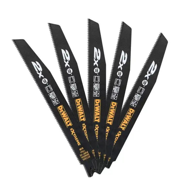 Vente Directe Lame de scie sabre DEWALT DT2308L-QZ Long Life pour la coupe du bois et métal 228mm
