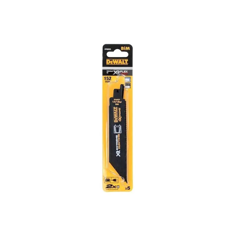 Lame de scie sabre DEWALT DT99553-QZ pour la coupe du métal 152mm Offre Spéciale