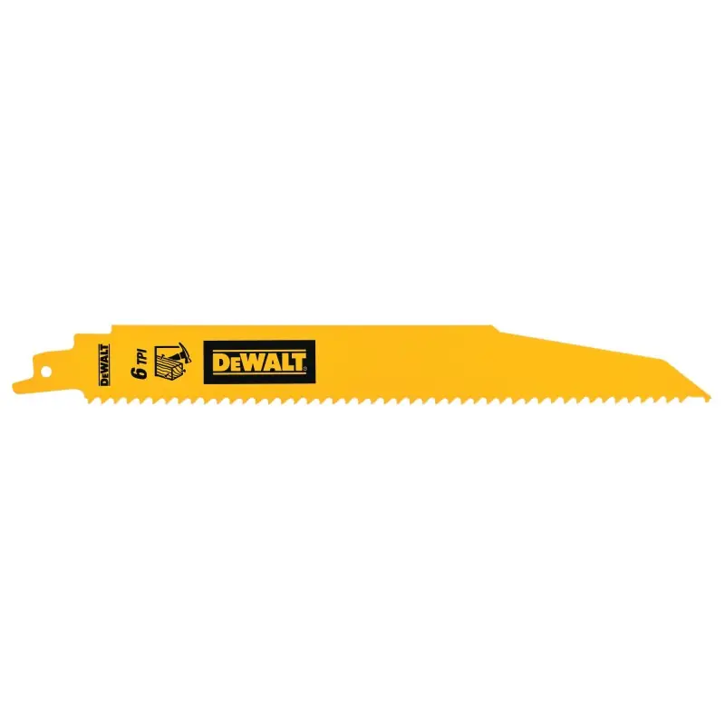 Lame de scie sabre démolition DEWALT DT90381-QZ 228mm 6TPI Paiement Sécurisé