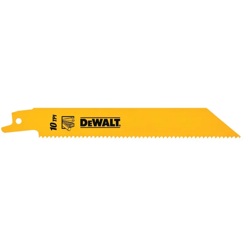 Lame de scie sabre DEWALT DT2345-QZ pour la coupe du bois avec métal 152mm Vente Directe