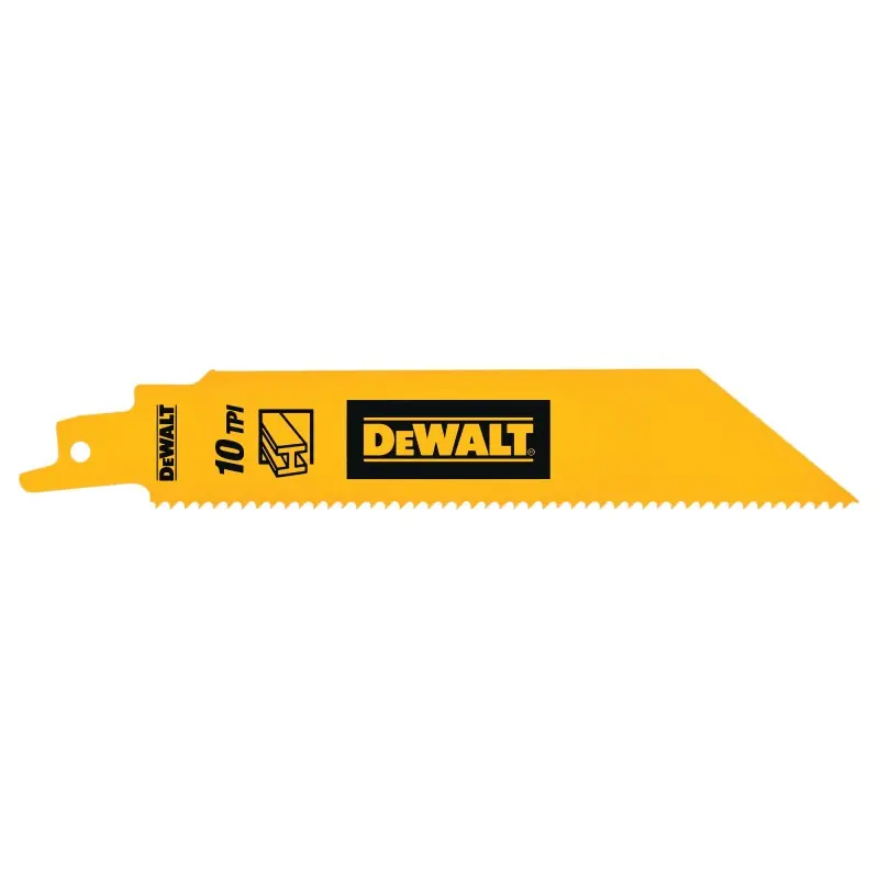 Lame de scie sabre DEWALT DT90384-QZ pour la coupe du métal épais 152mm / 10TPI Acheter En Ligne