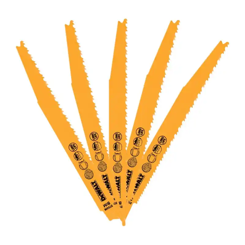 Vente Directe Lame de scie sabre DEWALT DT2406-QZ HCS Progressor pour la coupe du métal 203mm