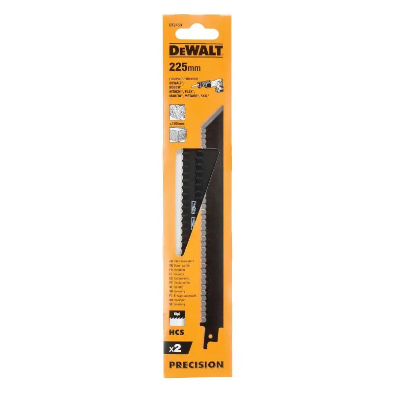 Paiement Sécurisé Lame isolation 225mm DEWALT DT2450-QZ 6TPI
