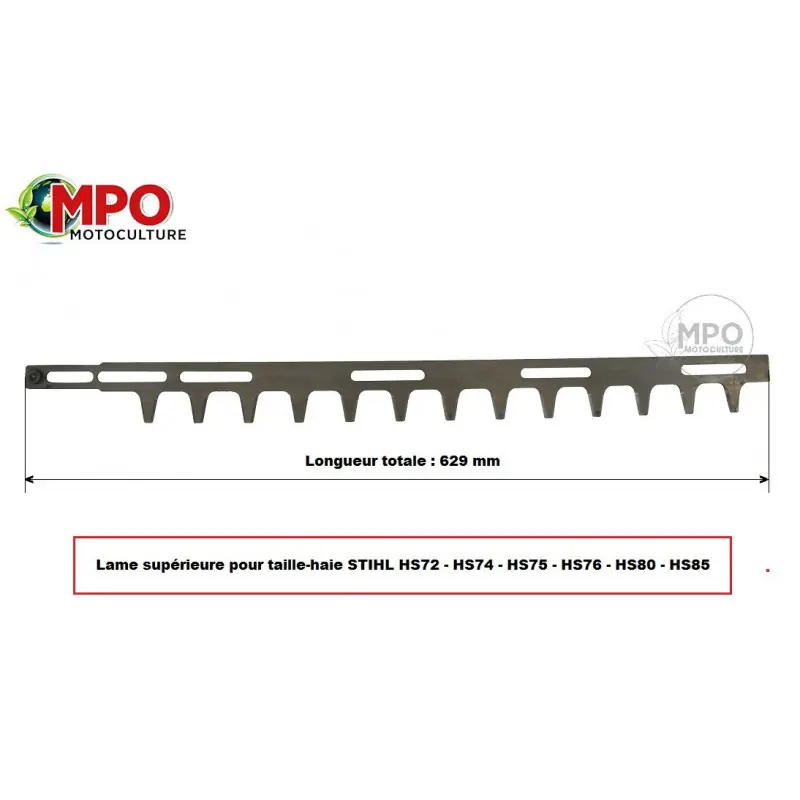 Lame inférieure pour taille-haie Stihl HS74, HS75, HS76,HS80,HS85 Promotion Saisonnière