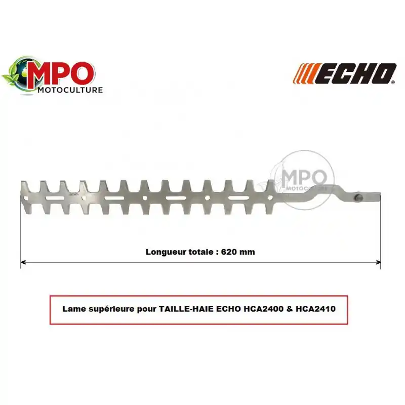 Lame supérieure pour taille-haie Echo HCA2400 et HCA2410 « ORIGINE » Super Prix