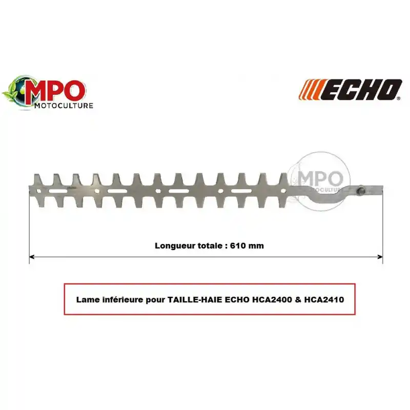 Offre Limitée Lame inférieure pour taille-haie Echo HCA2400 / HCA2410 « ORIGINE »