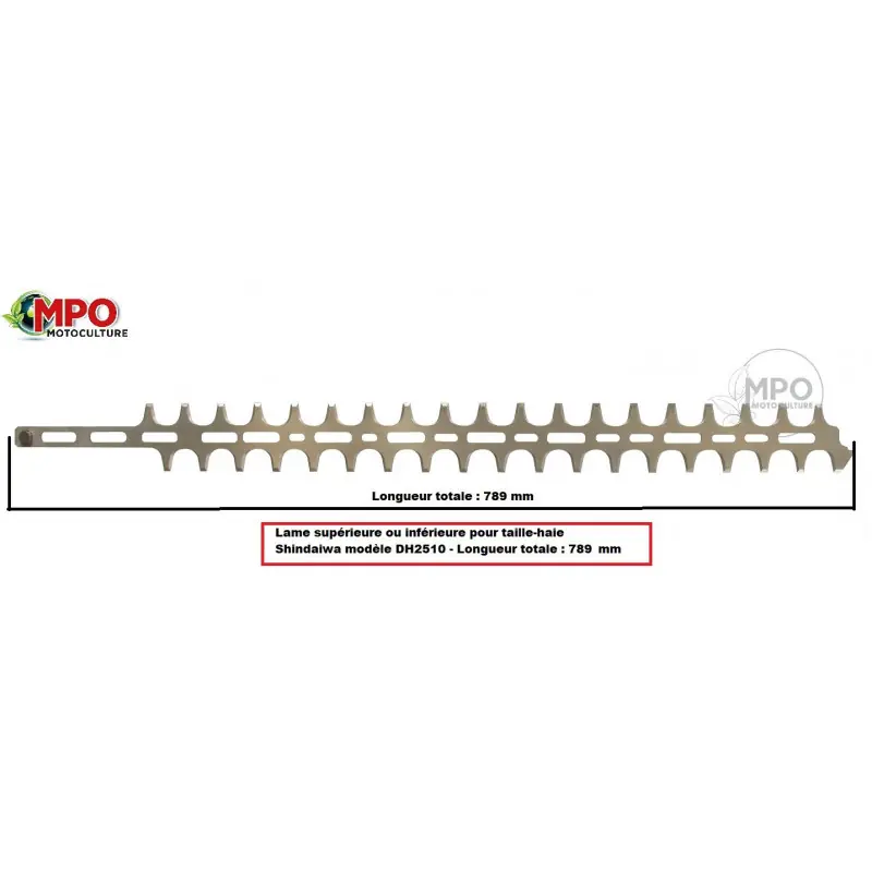 Lame supérieure ou inférieure Shindaiwa pour Taille Haie DH2510 – 30&Prime; – 789 mm « ORIGINE » Meilleure Vente