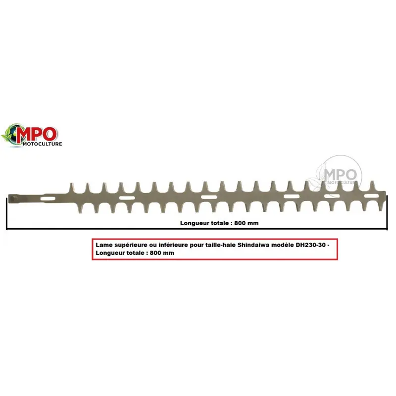 Lame supérieure ou inférieure Shindaiwa pour taille-haie DH230 "ORIGINE" Solde