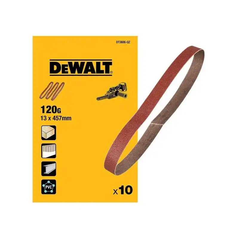 Lime abrasive DEWALT DT3606-QZ Grain 120 – Pack de 10 Commander Maintenant