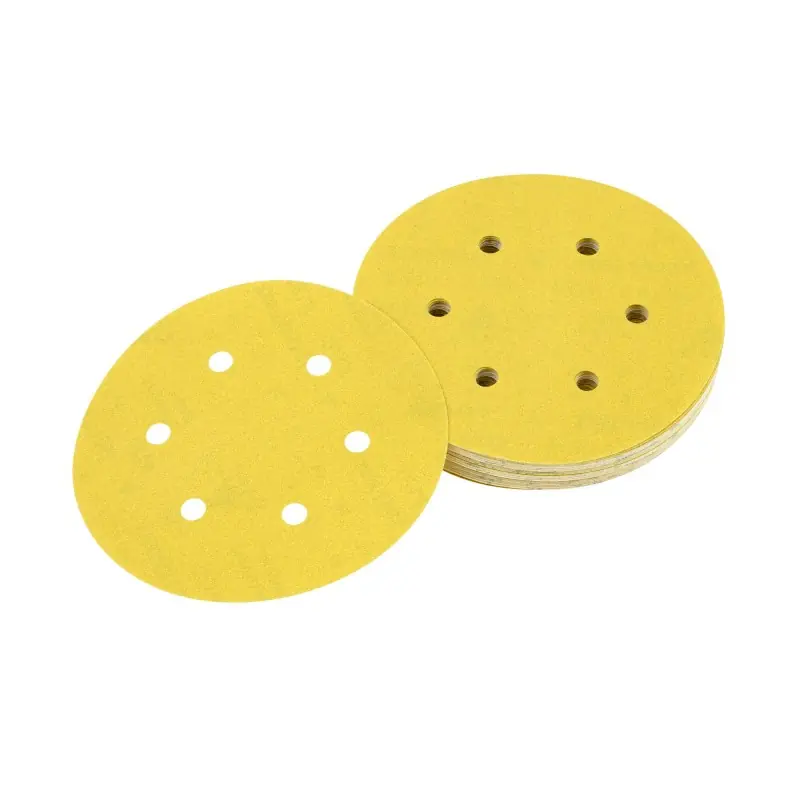 Disque abrasif velcro DEWALT DT3122-QZ Grain 60 – 150mm – 6 perforations Haute Qualité