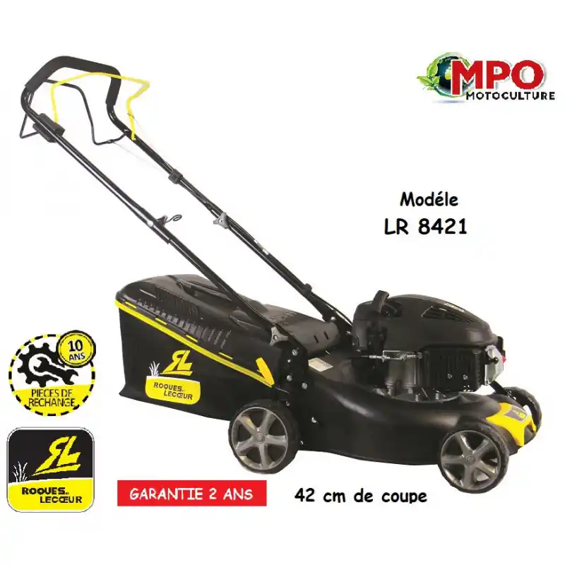 Produit De Marque Tondeuse thermique tractée 42 cm de coupe Roques & Lecoeur