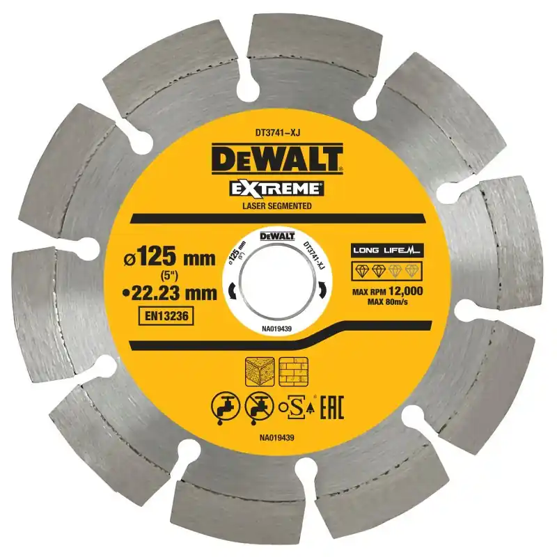 Disque laser DEWALT DT3741-XJ 125×22.2mm pour matériaux de construction/béton Petit Prix