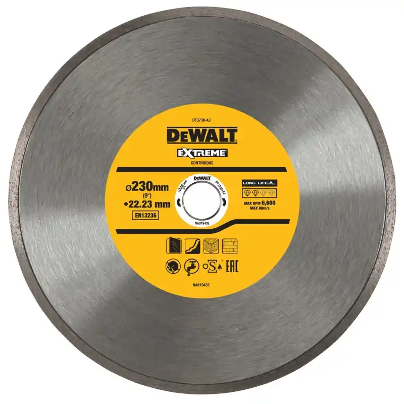 Solde Disque fritté DEWALT DT3738-XJ 230×22.2mm, hauteur segment 7mm
