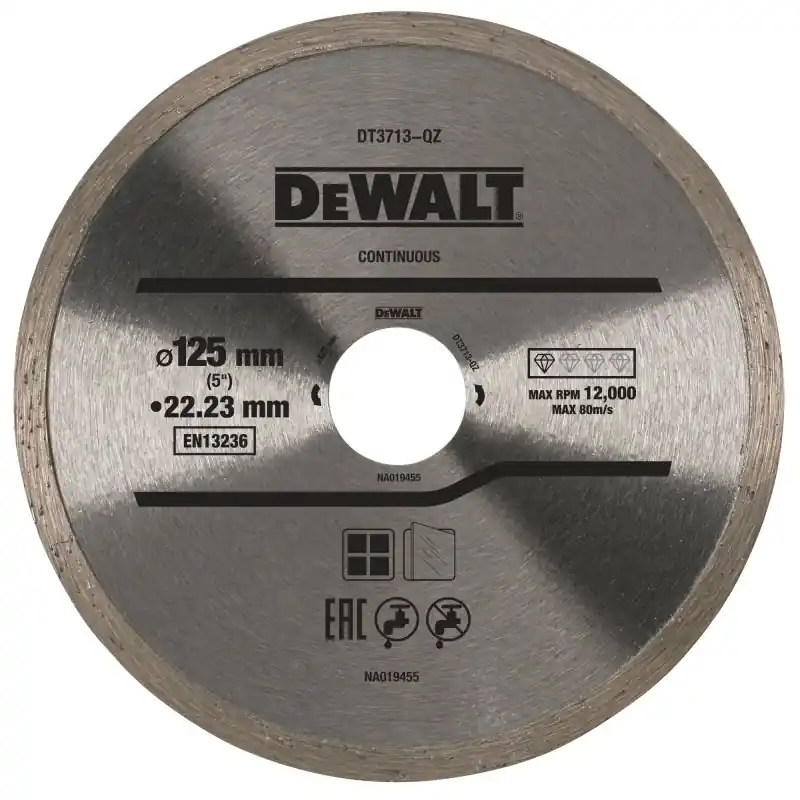 Produit De Marque Disque à jante continue DEWALT DT3713-QZ 125×22.2mm pour béton, brique et pierre
