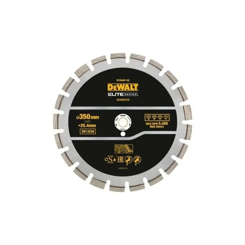Disque béton asphalte DEWALT DT20467-QZ diamant 355×25.4mm Promotion