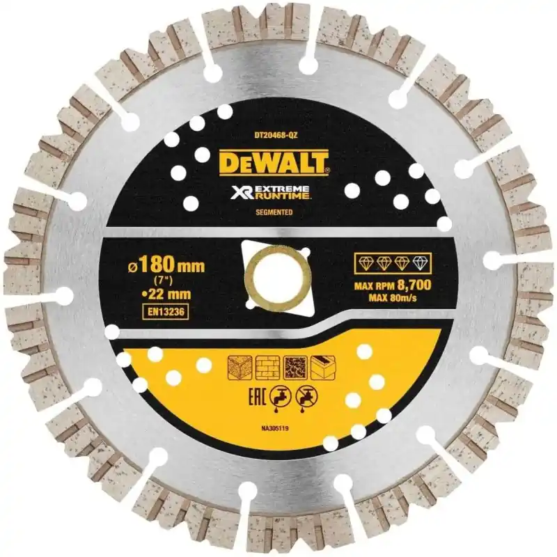 Nouvel Arrivage Disque béton DEWALT DT20468-QZ Diamant Généraliste 180×25.4mm