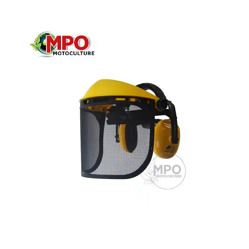 Must-Have Visière de protection écran grillagé extra large avec oreillettes anti-bruit