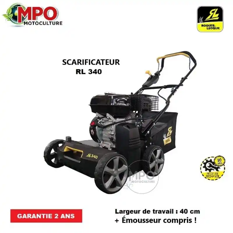 Scarificateur et émousseur de gazon, Roques & Leceour RL 340 Commander Vite