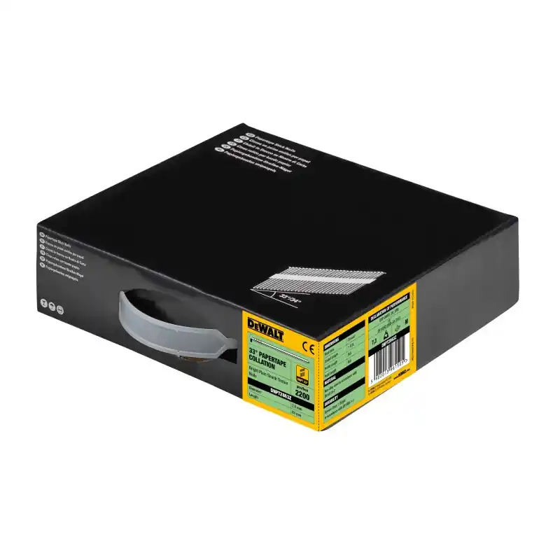 Dernier Modèle Pointes en bande papier 33° DEWALT DNPT2863Z 2.8x63mm