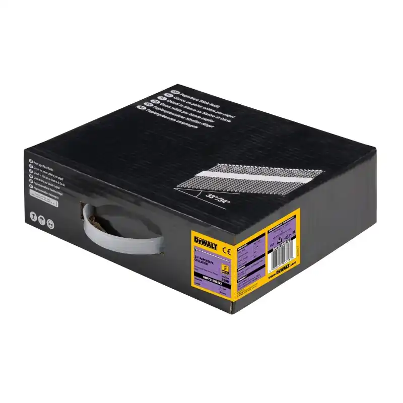 Offre Spéciale Pointes en bande papier DEWALT DNPT3190G12Z Électro-zinguées 3.1x90mm