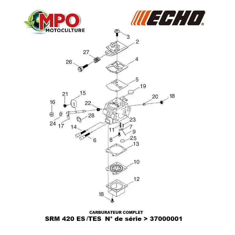 Offre Exclusive Carburateur complet ECHO SRM 420 ES/TES « ORIGINE » A021003840