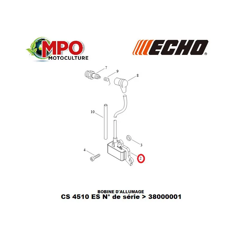 Promotion Bobine d‘allumage ECHO pour CS 4510ES « ORIGINE » A411001740