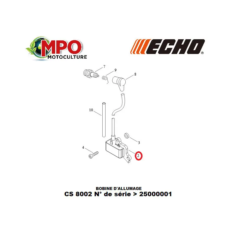 Nouvelle Collection Bobine d‘allumage ECHO pour CS 8002 « ORIGINE » 15660130832