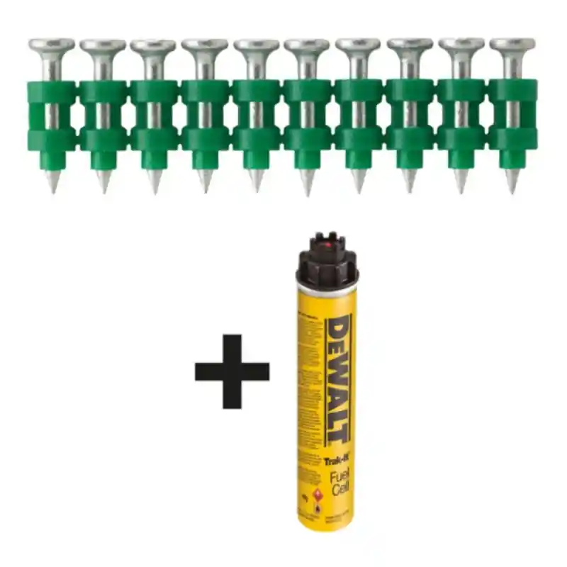 Populaire Pointes galvanisées béton standard DEWALT DDF6510025 2.6x25mm 700 + cartouche de gaz