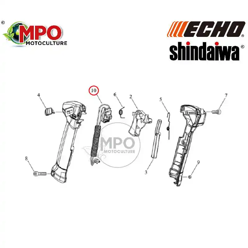 Interrupteur ECHO – SHINDAIWA – débroussailleuse SRM420ES – SRM420TES – SRM420ESLW – SRM520ES… « ORIGINE » Achat Immédiat