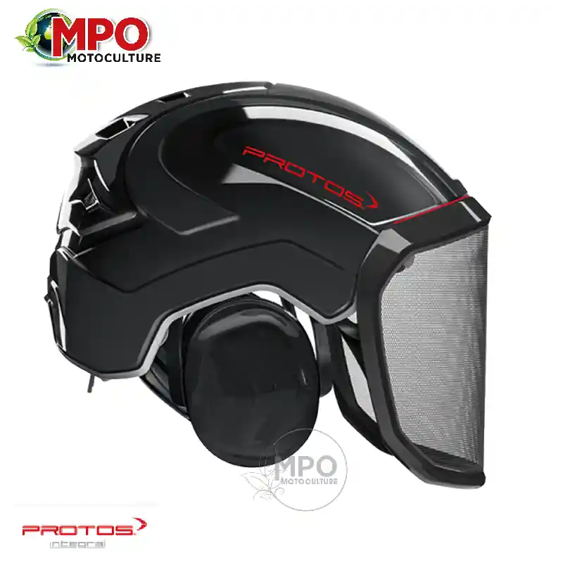 Casque Forestier PROTOS® Intégral Forest Noir Haute Qualité