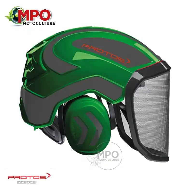 Casque Forestier PROTOS® Intégral Forest Vert et Gris Seulement Aujourd'hui