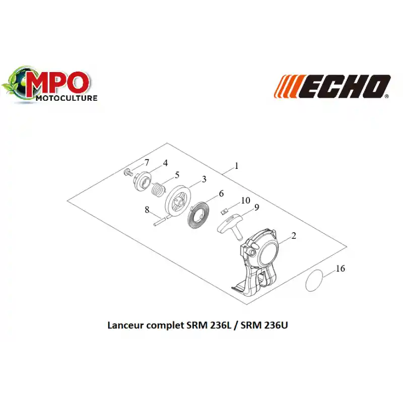 Lanceur complet ECHO SRM 236L / SRM 236U « ORIGINE » Petit Prix