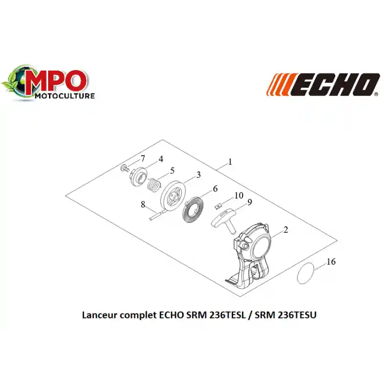 Lanceur complet ECHO SRM 236TESL / SRM 236TESU "ORIGINE" Offre Exclusive